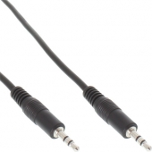 Cable Audio Minijack estéreo 3,5 mm Macho a Minijack estéreo 3,5 mm Macho 2,5 m
