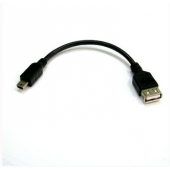 Cable OTG USB mini macho a USB 2.0 Hembra 15cm