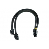 Cable Adaptador Phobya 6 pin a 2 x 6 pin 30 cm Negro